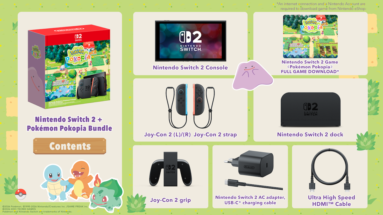 Nintendo Switch 2 Console Black + Pokémon Pokopia